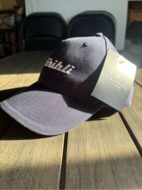 NWT Men’s Maserati Ghibli Navy Embroidered Baseball Cap